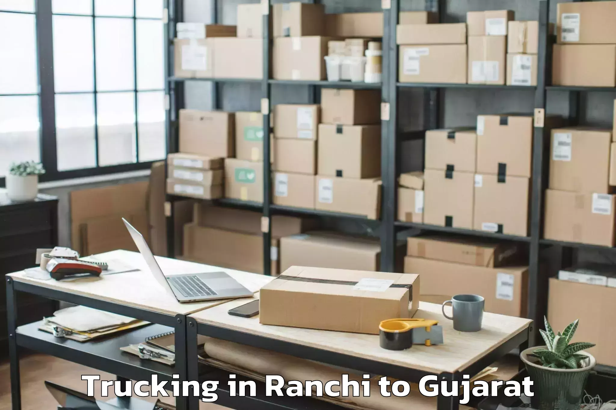 Book Ranchi to Ambaji Trucking Online